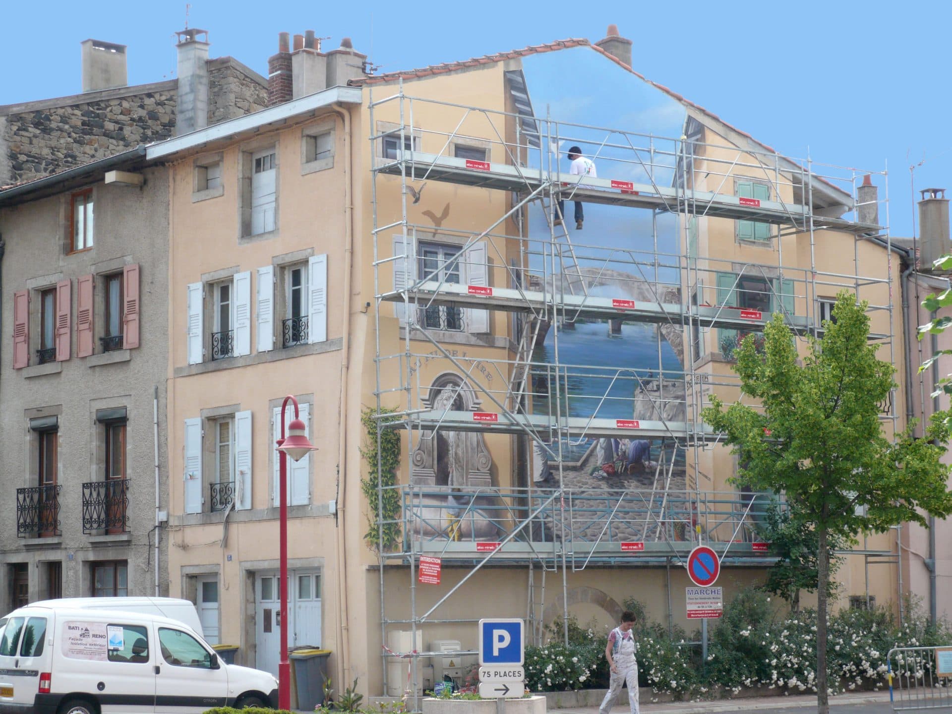 La fresque terminée, récompensée par le « Pinceau d'Or 2009 ».